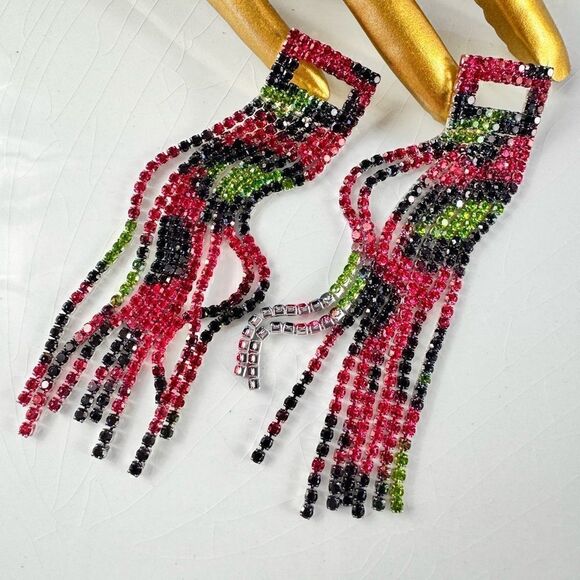 Zara Rhinestone Earrings - Picture 9 of 11